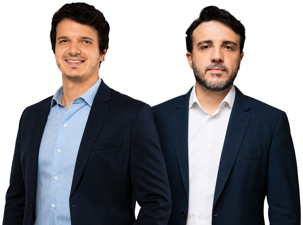 Rafa Macris e Renan Santos